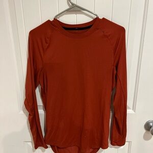 Lululemon Drysense License to Train Rust-colored Running Long Sleeve Top Size XS